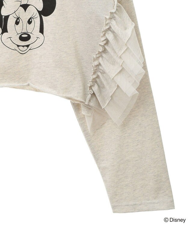 Green Parks ミッキー＆フレンズ／袖フリルショート丈ＴＥＥ Oatmeal