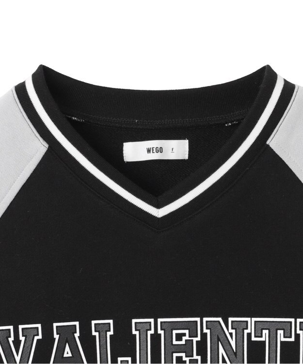WEGO ナンバリングビッグスウェット ブラック
