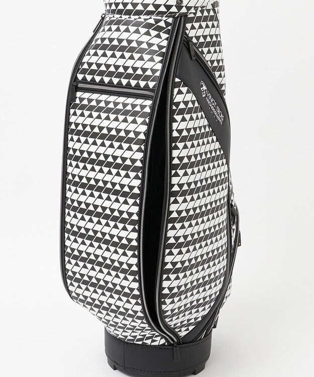 23区GOLF 【UNISEX】フラッグ総柄キャディバッグ　他と被らないデザイン ブラック系5