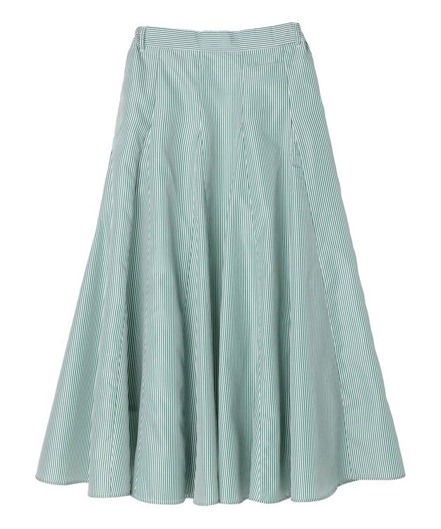 Green Parks ・ＳＵＧＡＲ　ＳＰＯＯＮ　ストライプフレアスカート Green