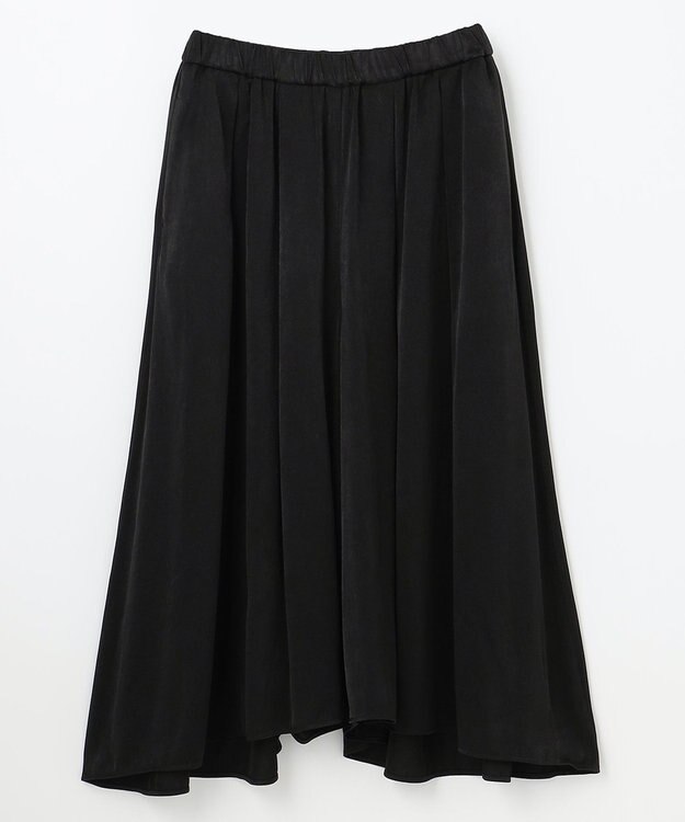 ANY 【ウエストゴム】ダルサテン スカーチョ ブラック