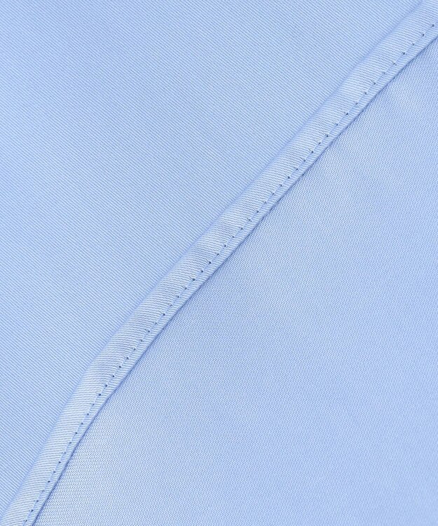 ICB 【洗える】 コットンサテンシャーティング シャツ サックスブルー系