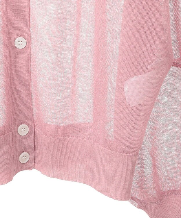 AMERICAN HOLIC 【WEB限定】【接触冷感】2WAYシアーニットカーディガン Pink