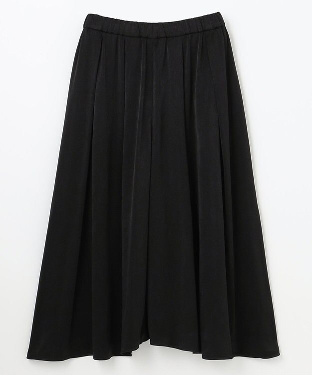 ANY 【ウエストゴム】ダルサテン スカーチョ ブラック