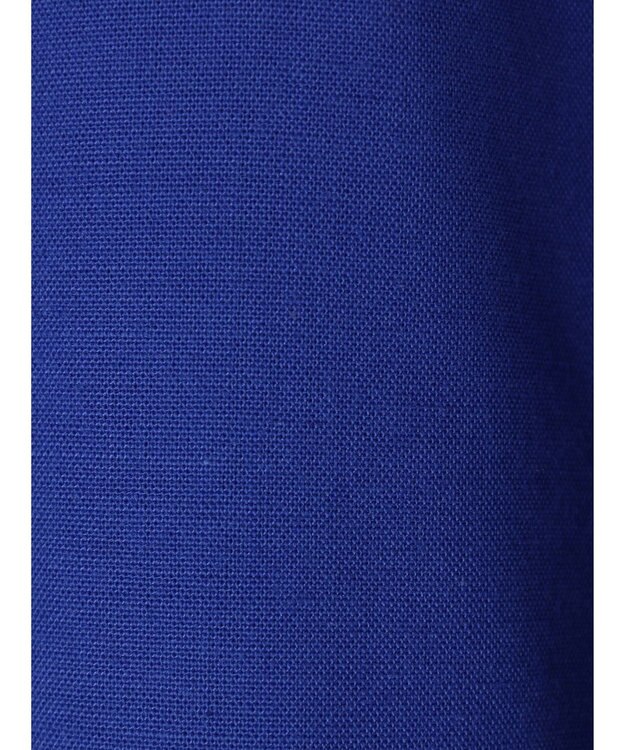 Green Parks 綿麻混開襟ワンピース Royal Blue