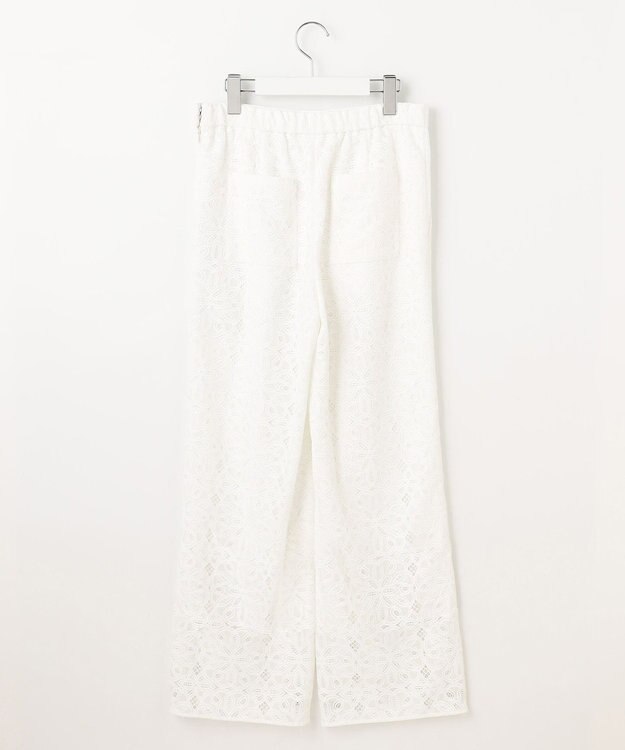 自由区 【カタログ掲載・洗える】フラワータイルレース パンツ オフホワイト