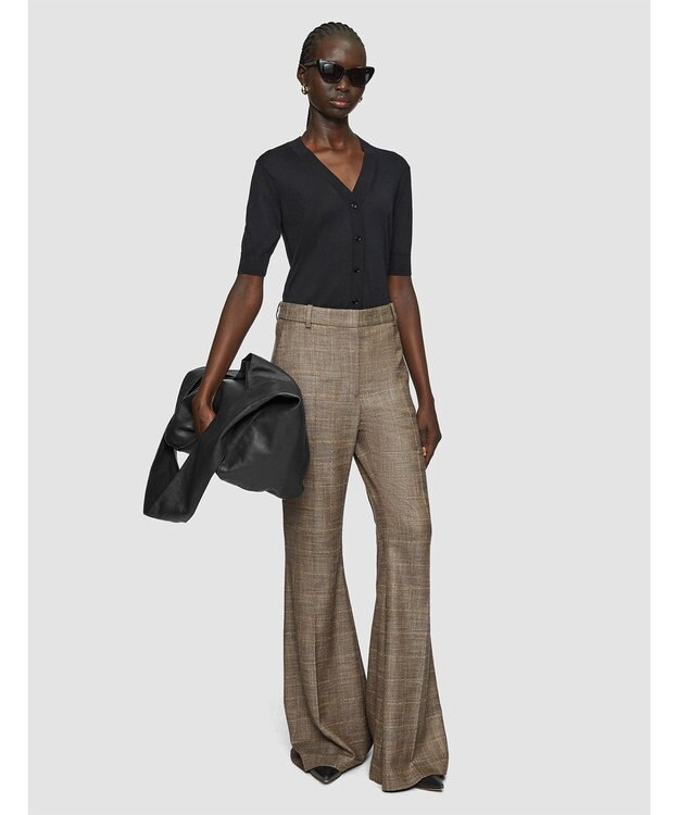 JOSEPH ウールバンブー　フレアートラウザーズ Escargot Mel