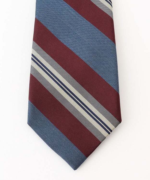 J.PRESS MEN 【J.PRESS SPUN SILK COLLECTION】レジメンタルネクタイ ネイビー系2