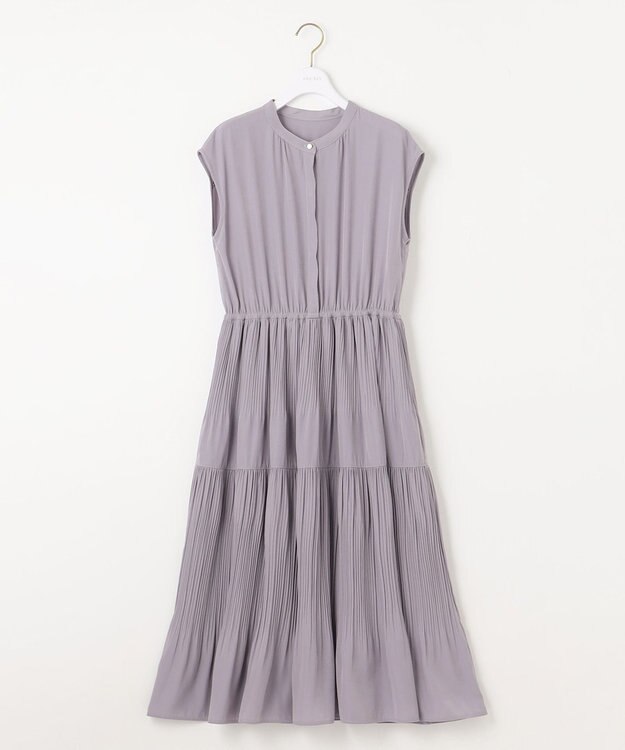 ANY SIS 【洗える】プリーツティアード ワンピース ラベンダー
