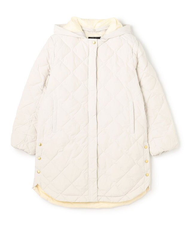 UNFILO 【自宅で洗濯OK / 軽量で暖かい】TAIONコラボ 2WAY キルティングダウン アイボリー