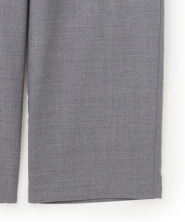 23区 L 【洗える】ナチュラルストレッチサキソニー ベイカー ドロスト パンツ グレー系