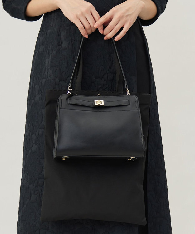 J.PRESS LADIES 【2way・セットアイテム】ノーブルショルダー バッグ ブラック系