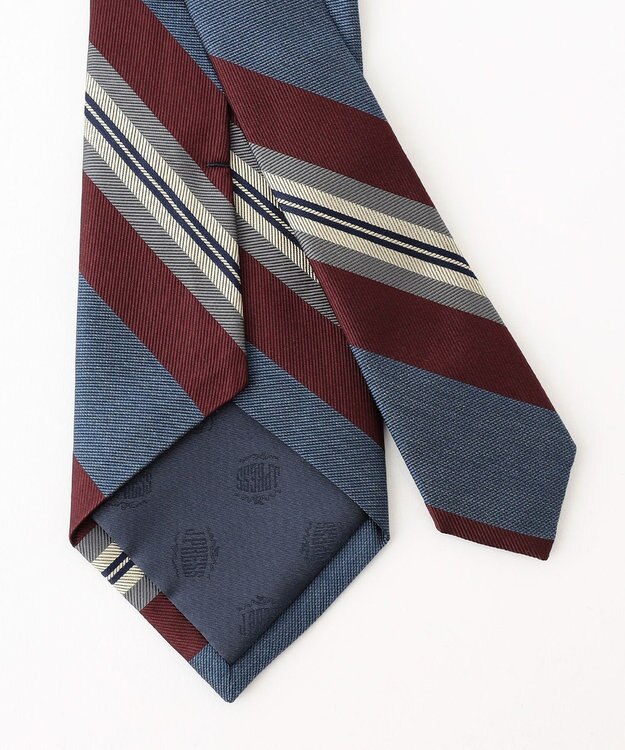 J.PRESS MEN 【J.PRESS SPUN SILK COLLECTION】レジメンタルネクタイ ネイビー系2