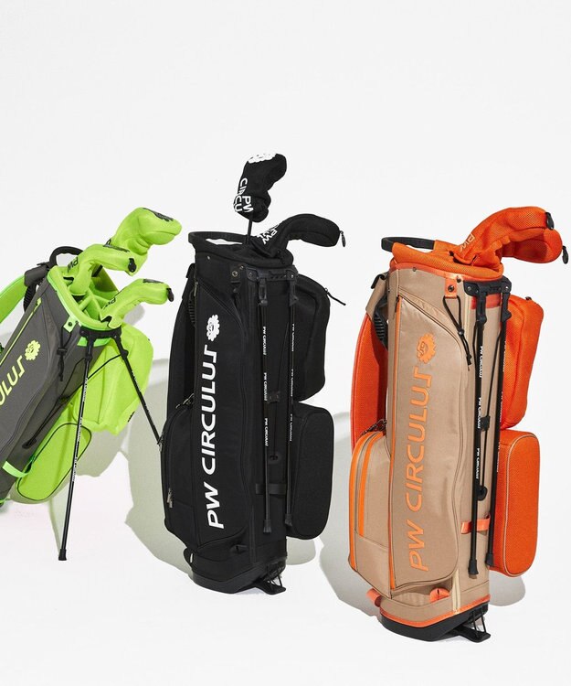 PW CIRCULUS 【UNISEX】デタッチャブル キャディバッグ　シューズケース・ランドリーケース付 ゴルフ ブラック系