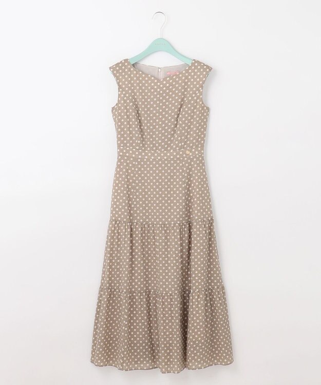 TOCCA 【洗える】MELODY ロング丈ドレス ベージュ系5