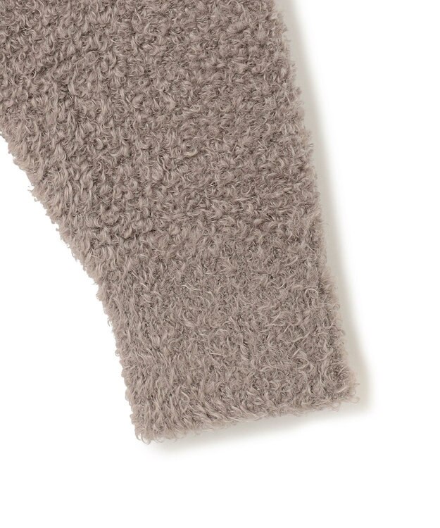 UNFILO プードルニット ZIPカーディガン モカ