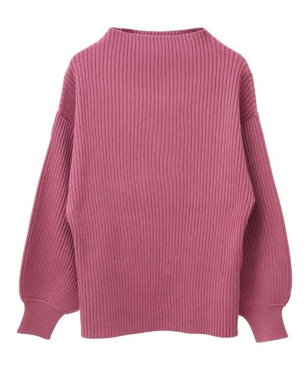 Green Parks ・ｓｗｉｎｇ　ｂｙ　ボトルネックカラーニット Pink