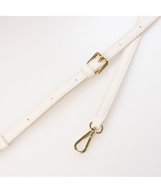 UNBILLION カカトゥ kakatoo / チュール×ビジュー風2wayバケツバッグ アイボリー