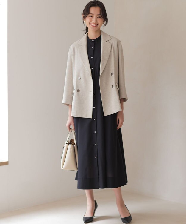 組曲 ライトリネンライク ジャケット ベージュ系