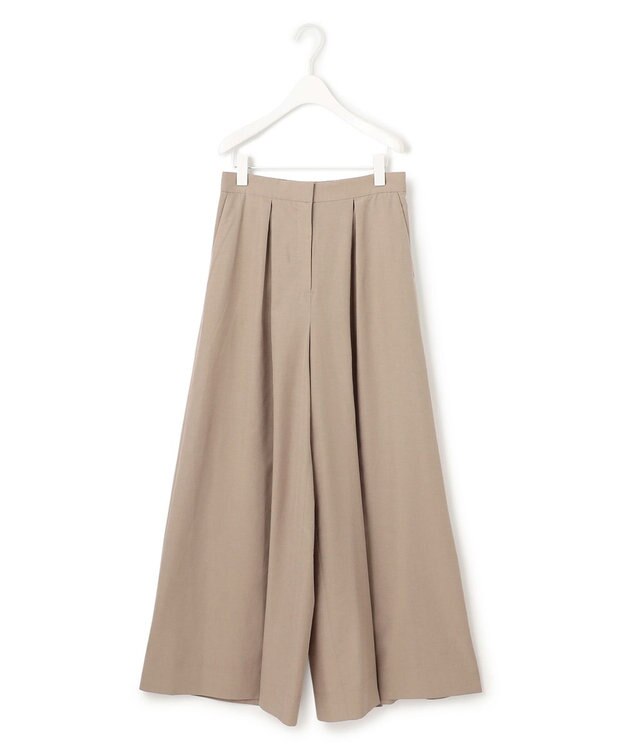 ICB 【一部カラーのみ接触冷感・洗える】UnleashLite タックパンツ クリームブラウン系