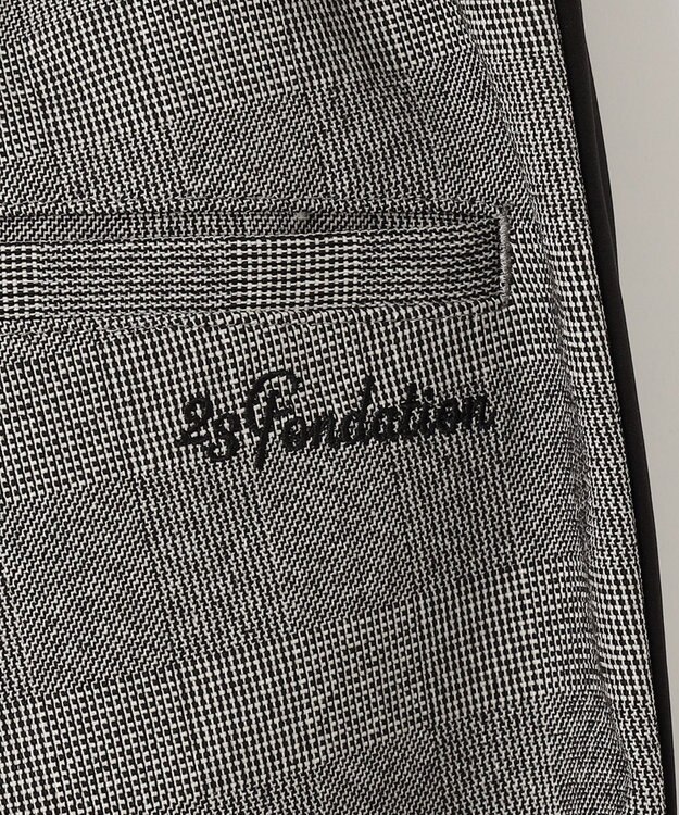 23区GOLF 【23Fondation/MEN】グレンチェック パンツ ブラック系3