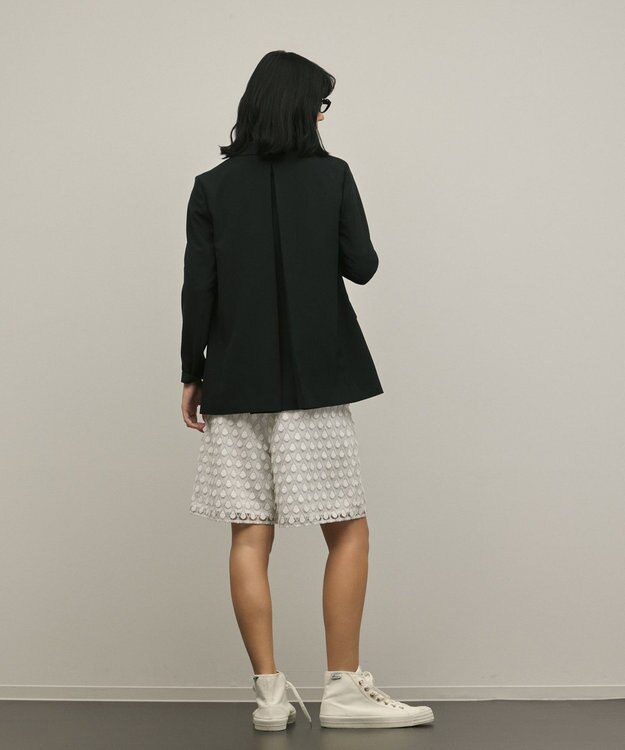 GRACE CONTINENTAL バックタックテーラードジャケット ブラック