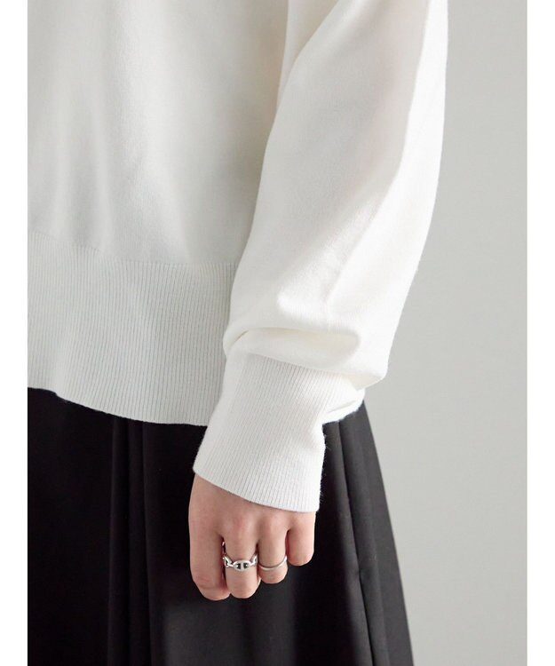 Te chichi バックビジューニット オフホワイト