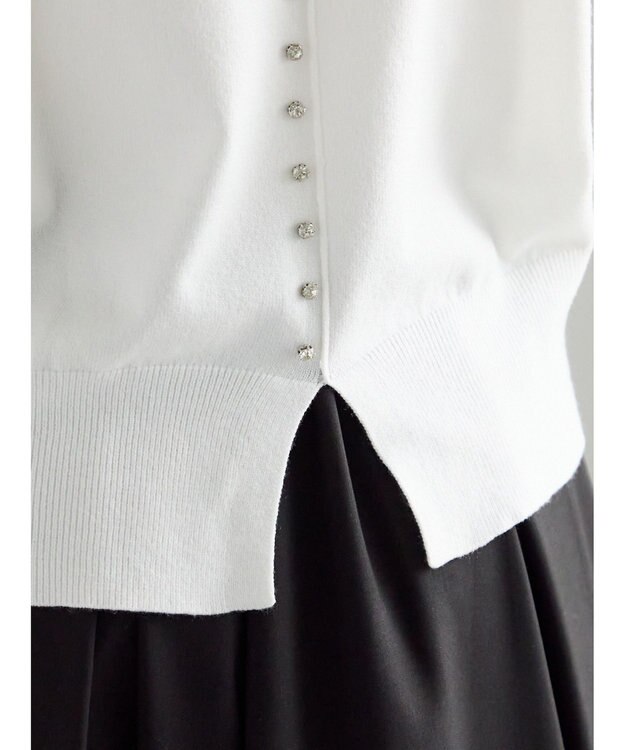 Te chichi バックビジューニット オフホワイト