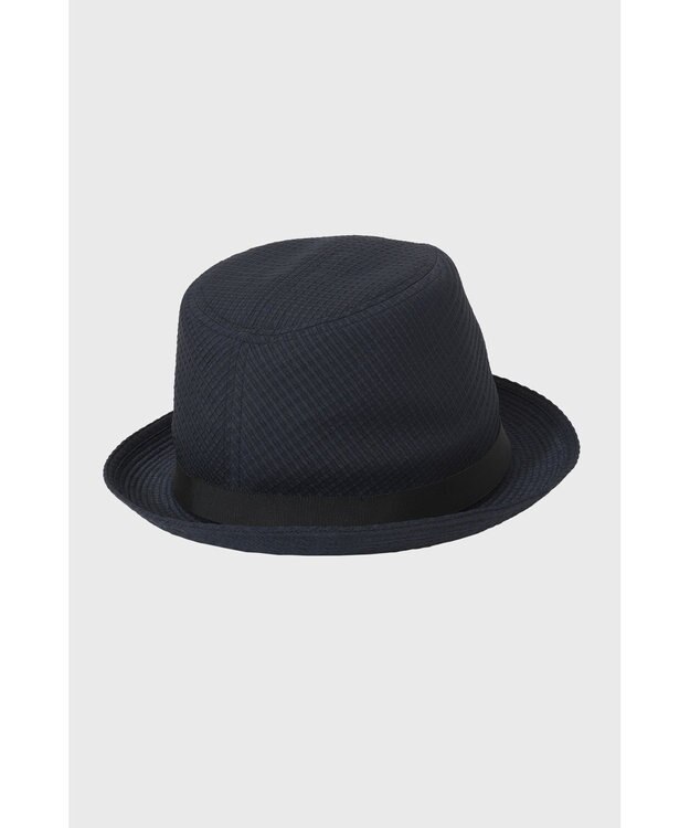 DAKS パッカブルシアサッカー マニッシュハット ネイビー