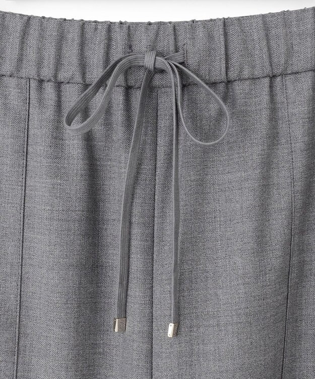 23区 L 【洗える】ナチュラルストレッチサキソニー ベイカー ドロスト パンツ グレー系