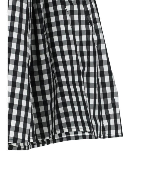Green Parks コルセット風ミニワンピースⅡ Gingham Check