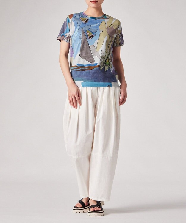 Paul Smith River CollageプリントTシャツ グレイッシュブルー