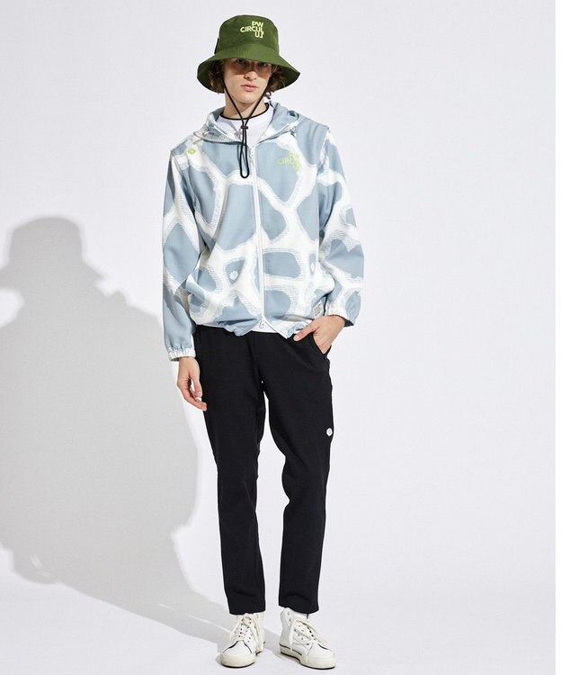 PW CIRCULUS 【袖2WAY】【MEN】プリント デタッチャブル アノラック ライトグレー系5