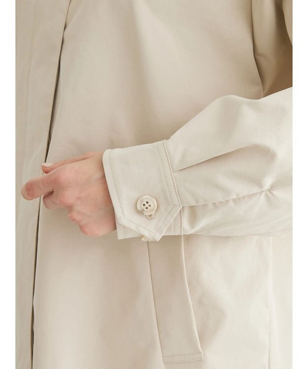 Green Parks 撥水加工　ケア楽ステンカラーミドル丈コート Light Beige