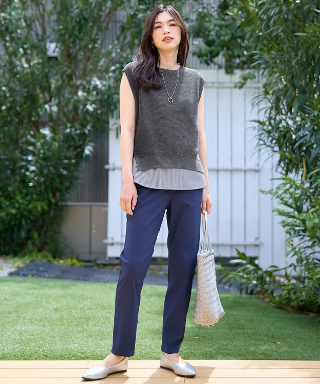 ANY L ギマノースリーブニット チャコール