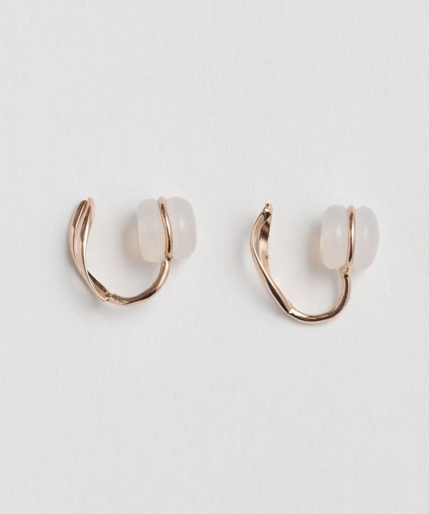 Phoebe 【 K10 】エンフォルドリーフイヤリング　ローズゴールド ローズゴールド