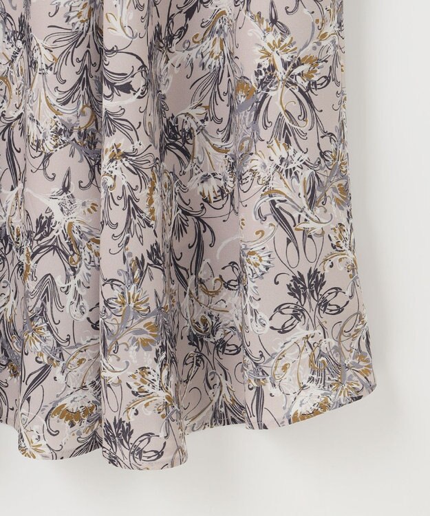 自由区 L 【洗える】バロックプリント ワンピース ローズ系5