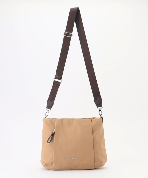 LA BAGAGERIE 多収納ナイロン2WAYショルダー ベージュ