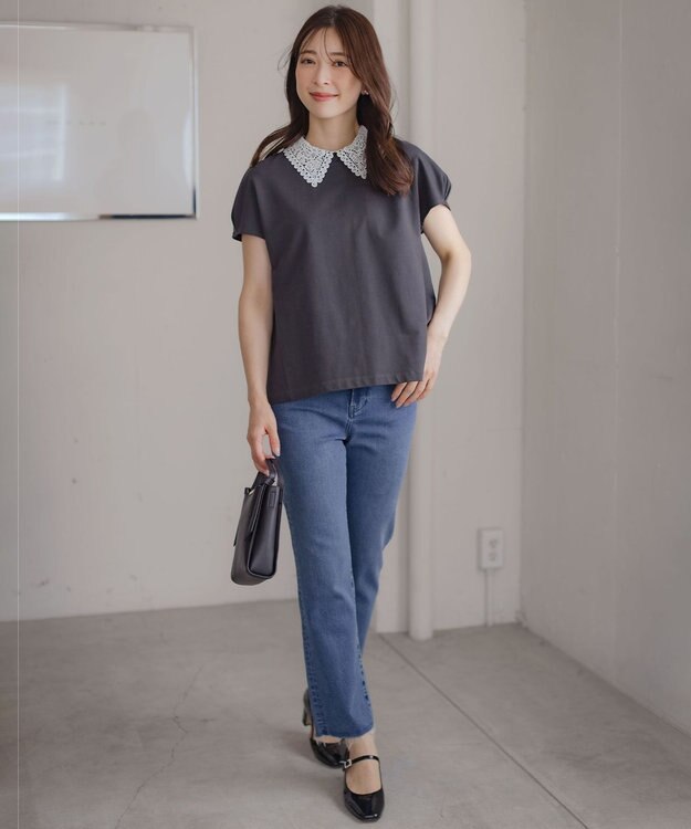 組曲 ミッドデニム パンツ ライトインディゴ系