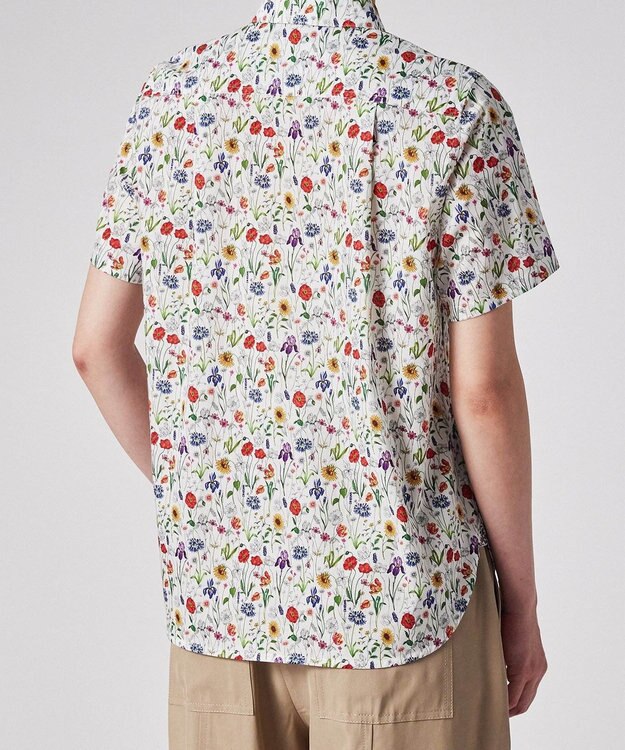 Paul Smith リバティプリント 半袖シャツ ホワイト