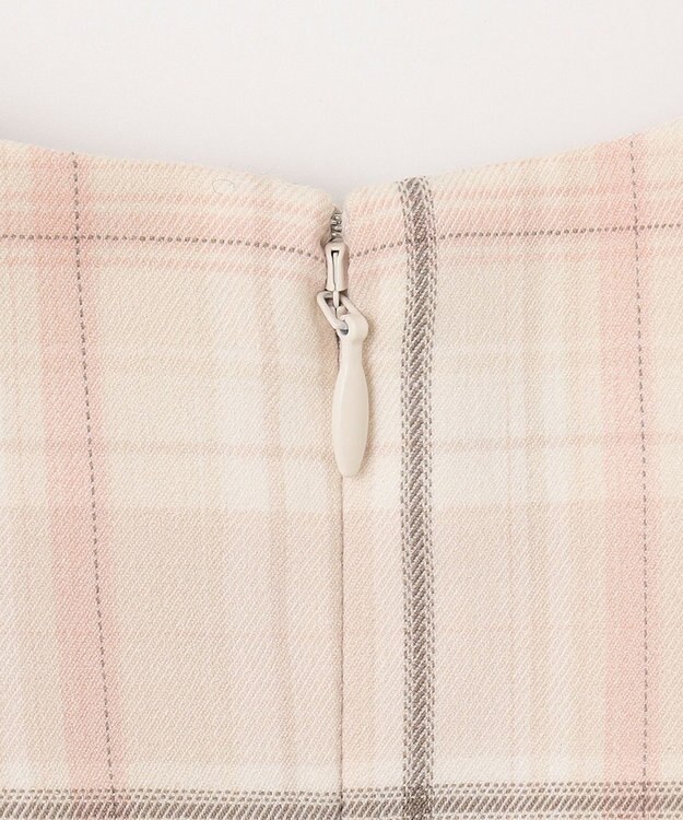 ANY KIDS ジャケット付き チェック ワンピース ピンクベージュ