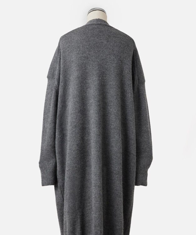 TOQUE 〈大草直子さんアドバイザー〉【天然素材】ベビーアルパカ ローゲージニットコート チャコール