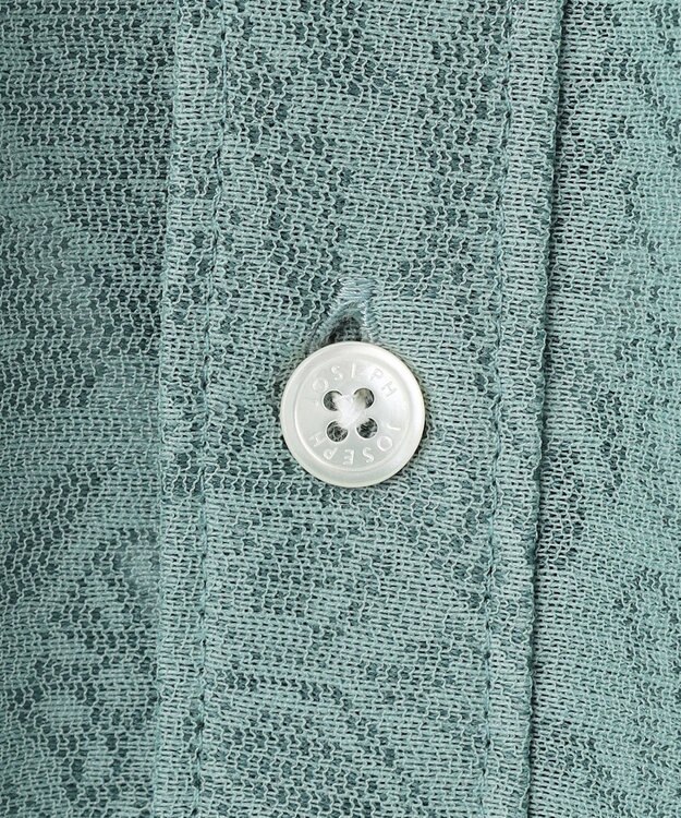 JOSEPH HOMME 【新柄】ヨシタレース　7分袖レギュラーカラーシャツ スモーキーグリーン系