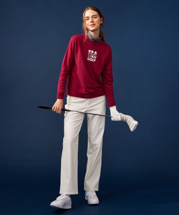 23区GOLF 【WOMEN】【ストレッチ】コーデュロイ カラーパンツ ホワイト系