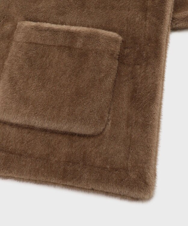 GRACE CONTINENTAL フェイクミンクストール ブラウン