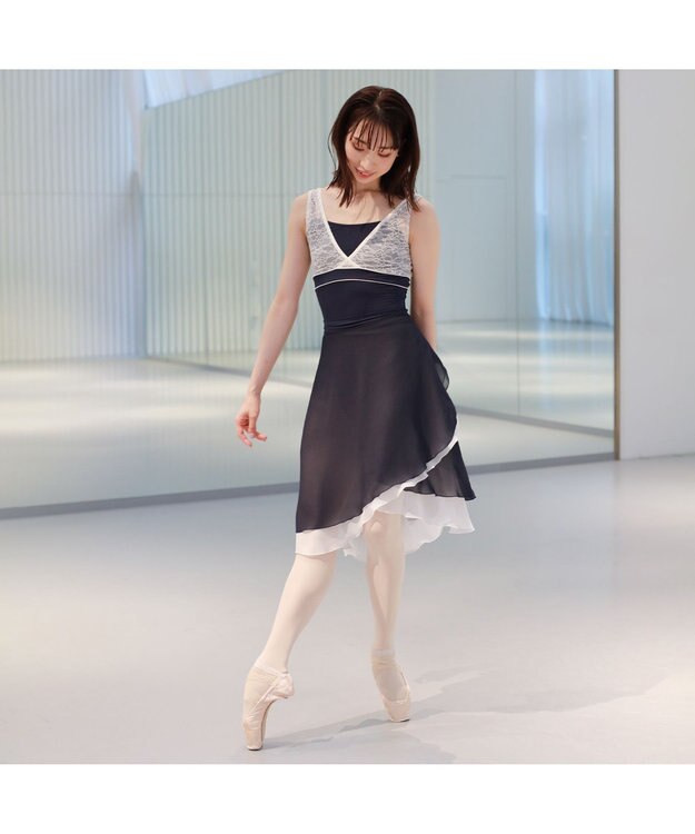 Chacott 【AKANE TAKADA】リハーサルスカート ネイビー