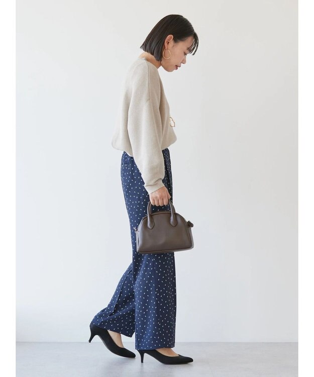 AMERICAN HOLIC 美・美・美アソートプリントストレートパンツ Navy