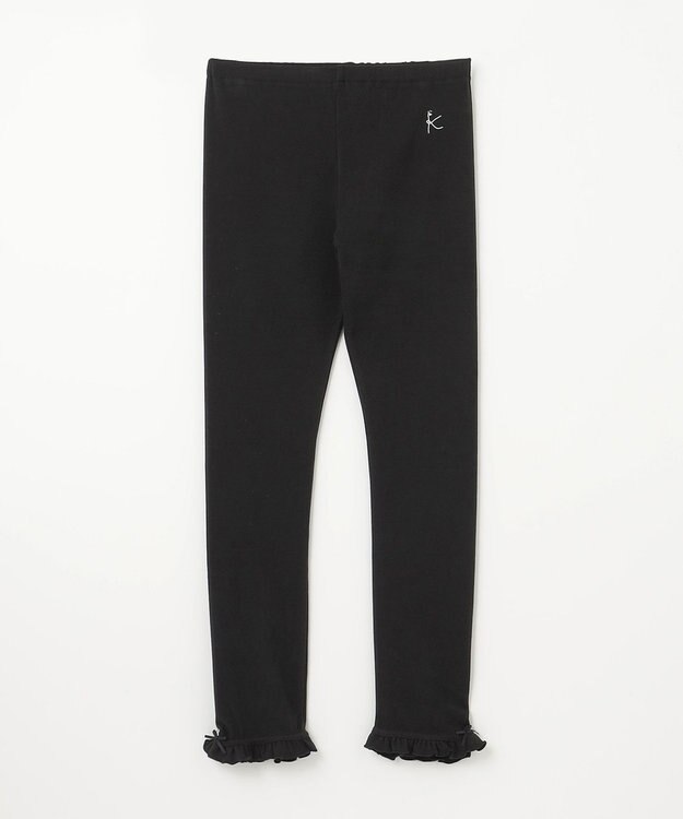 組曲 KIDS 【150-160㎝】あったか レギンス ブラック系