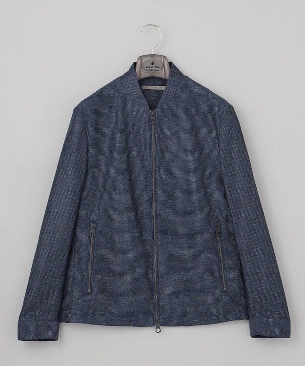 GOTAIRIKU 新素材【洗える/シワになりにくい/ストレッチ】カラミプリント MA-１ブルゾン ネイビー系8