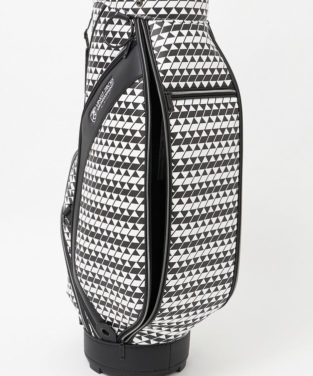 23区GOLF 【UNISEX】フラッグ総柄キャディバッグ　他と被らないデザイン ブラック系5